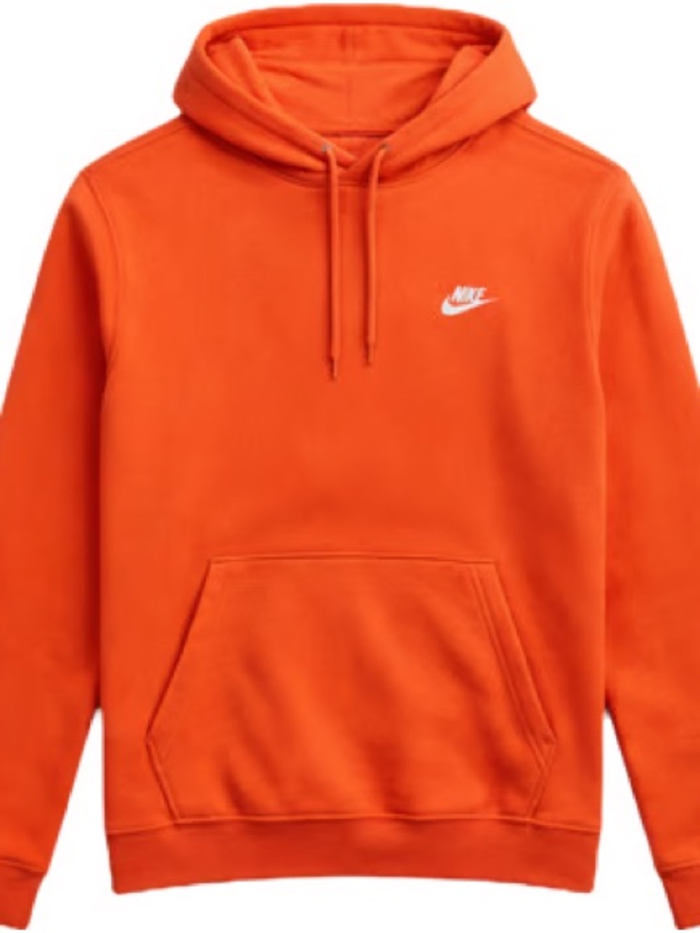 Nike Orange Hooded Pullover Sweatshirt- XL